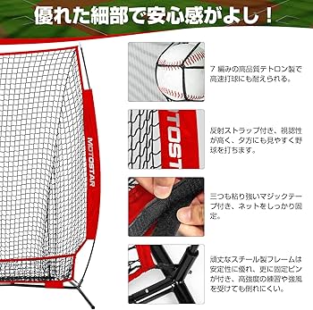 Amazon | MOTOSTAR 野球ネット 練習用 バッティングネット 改良 反射 Amazon | MOTOSTAR 野球ネット 練習用 バッティングネット 改良 反射